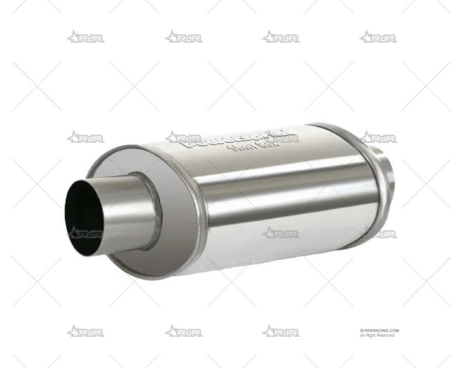 SILENCIADOR SIMPLE OVAL 60/370mm INOX POWERSPRINT