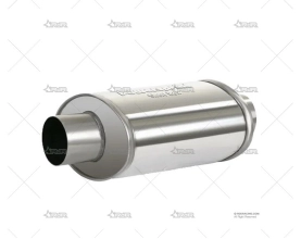 SILENCIADOR SIMPLE OVAL 60/370mm INOX POWERSPRINT