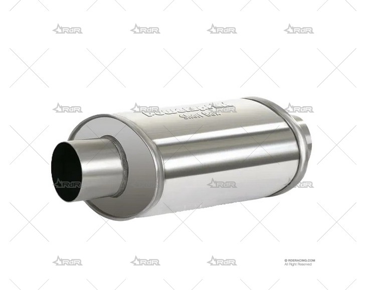 SILENCIADOR SIMPLE OVAL 60/370mm INOX POWERSPRINT