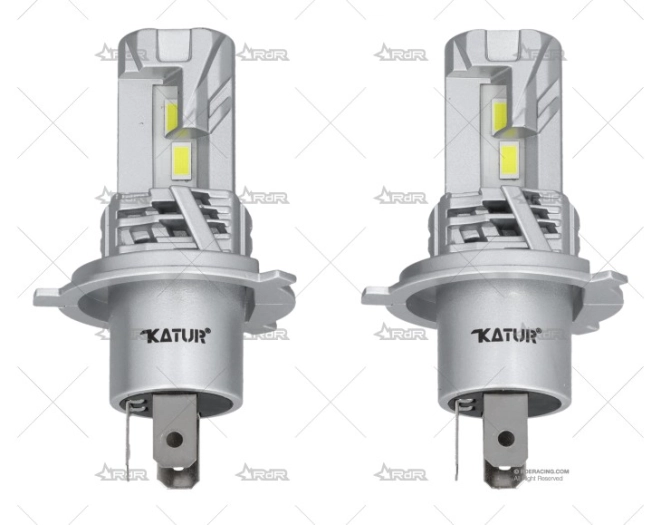 BOMBILLA H4 12V 80W LED KATUR VENT.