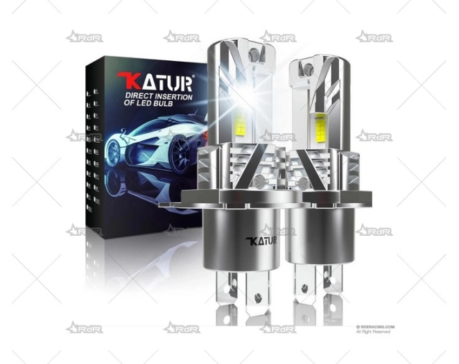 BOMBILLA H4 12V 80W LED KATUR VENT. KATUR