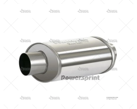 SILENCIADOR SIMPLE OVAL D55/370mm INOX POWERSPRINT
