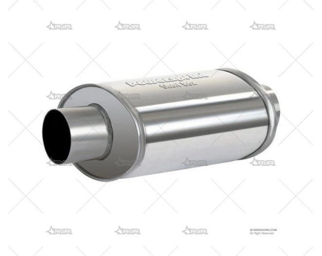 SILENCIADOR SIMPLE OVAL D76/370mm INOX POWERSPRINT