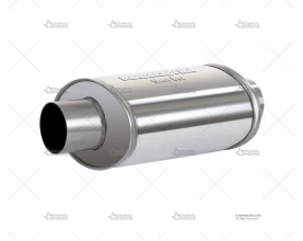 SILENCIADOR SIMPLE OVAL D76/370mm INOX POWERSPRINT