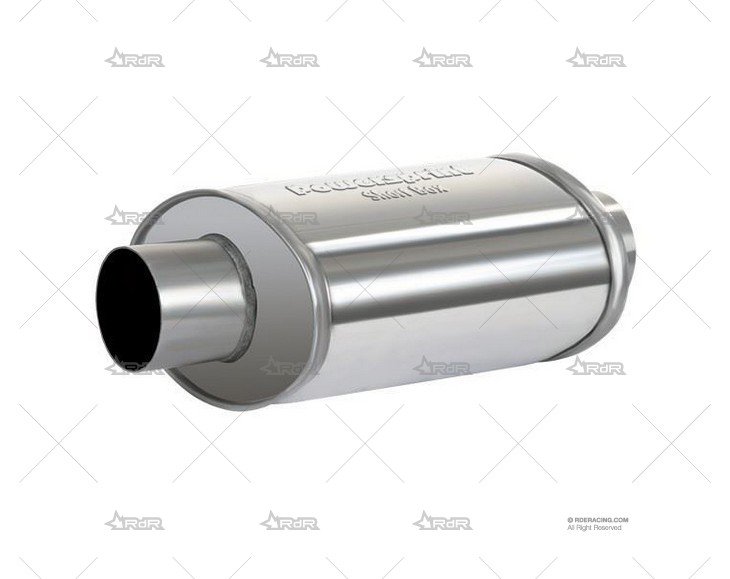 SILENCIADOR SIMPLE OVAL D76/370mm INOX POWERSPRINT