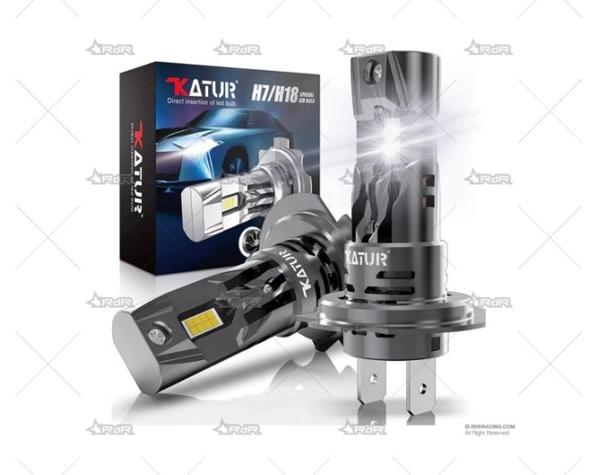 BOMBILLA H7 12V 80W LED KATUR PRO. 2UD. KATUR