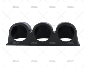 SOPORTE 3 MANÓMETROS UNIVERSAL 52mm NEGR BRAND R