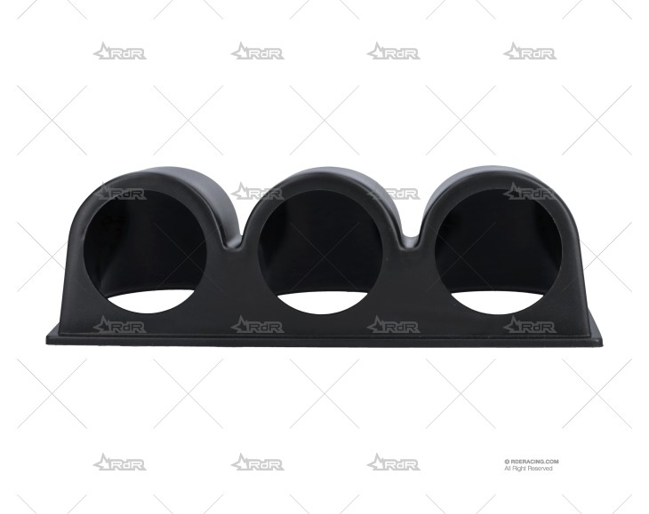 SOPORTE 3 MANÓMETROS UNIVERSAL 52mm NEGR BRAND R