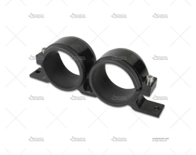 SOPORTE DOBLE BOMBA GASOLINA 60mm Negro BRAND R