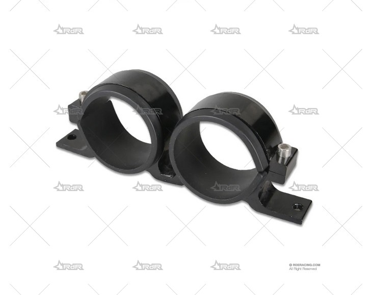 SOPORTE DOBLE BOMBA GASOLINA 60mm Negro BRAND R