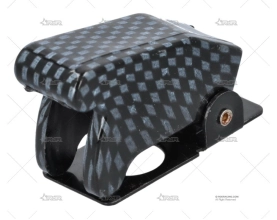 TAPA INTERRUPTOR TIPO AVIACION CARBONO RRS