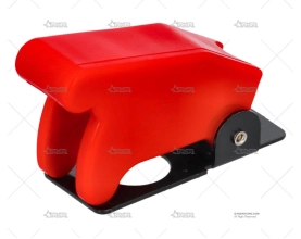 TAPA INTERRUPTOR TIPO AVIACION ROJO RRS