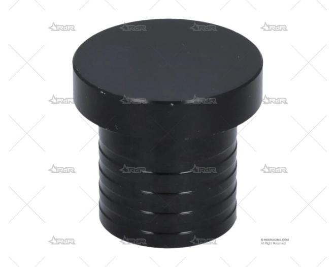 TAPON ALUMINIO MACHO 25mm NEGRO BRAND R