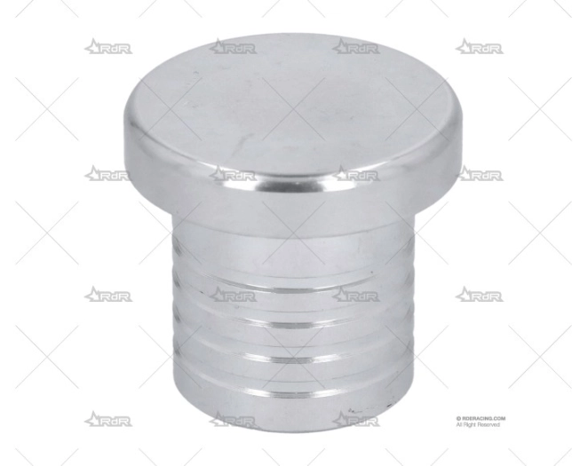 TAPON ALUMINIO MACHOO 25mm PLATA BRAND R