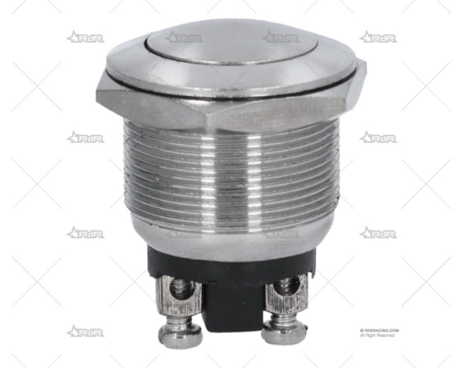 BOTON PULSADOR ROSCADO INOX SPARCO