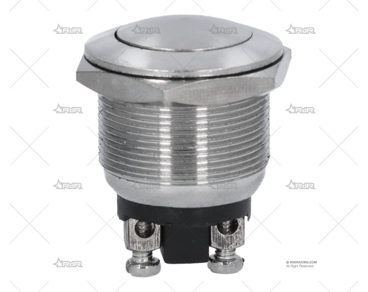 BOTON PULSADOR ROSCADO INOX SPARCO