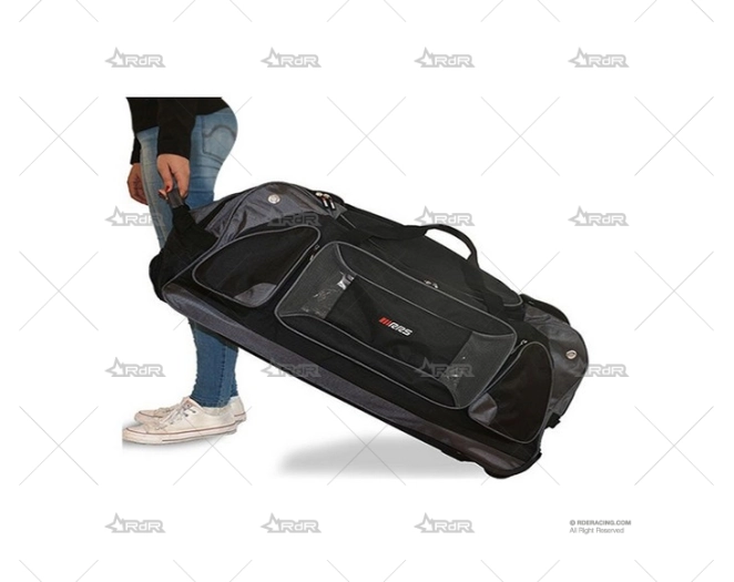 TROLEY DE VIAJE RRS JUMBO NEGRO CON RUED RRS