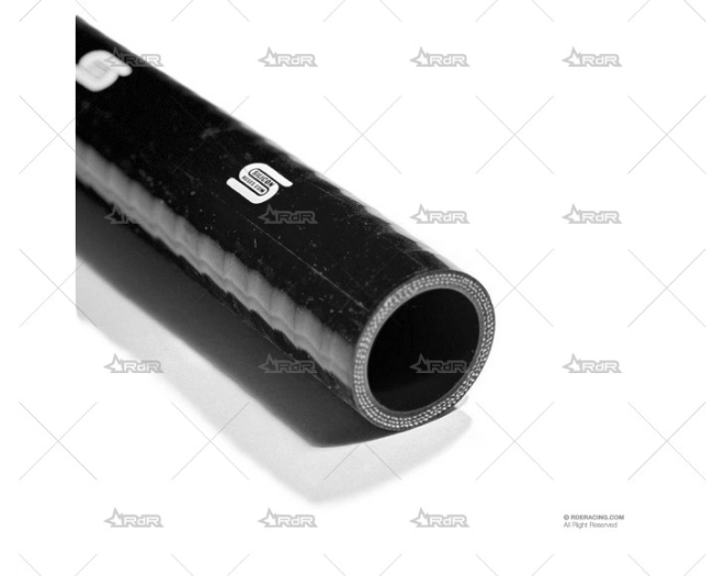 TUBO 1M SILICONA INTERIOR 25MM NEGRO SILICON HOSES