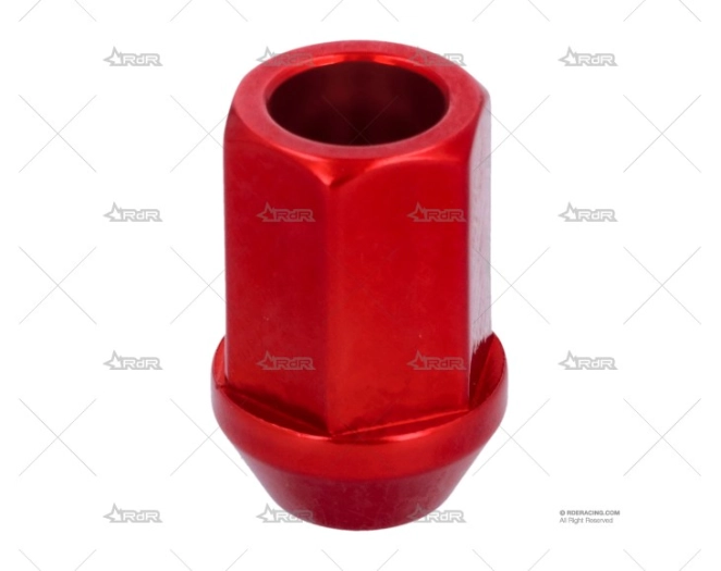 TUERCA RUEDA ABIERTA 12X125 ALUM ROJO GRAYSTON