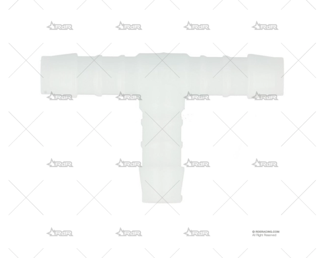 UNION TUBOS "T" PLASTICO  6mm (BLANCO) QSP