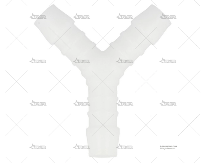 UNION TUBOS "Y" PLASTICO  6mm (BLANCO) QSP