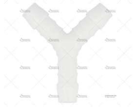 UNION TUBOS "Y" PLASTICO  6mm (BLANCO) QSP