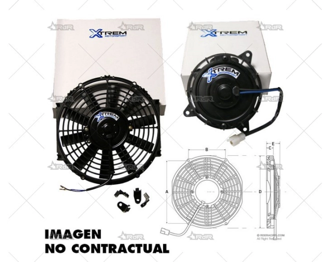 VENTILADOR PLANO 420mm 2250m3h XTREM