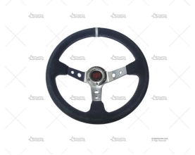 VOLANTE 350mm 90mm PLATA/ANTE GRIS BTR