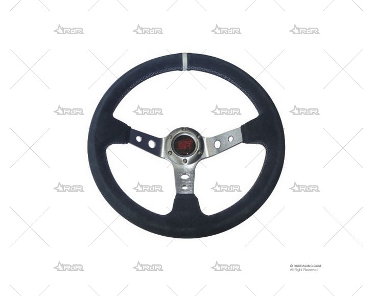 VOLANTE 350mm 90mm PLATA/ANTE GRIS BTR