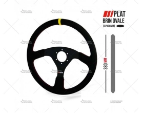 VOLANTE 380mm PLANO OFFROAD NEGRO/ANTE RRS