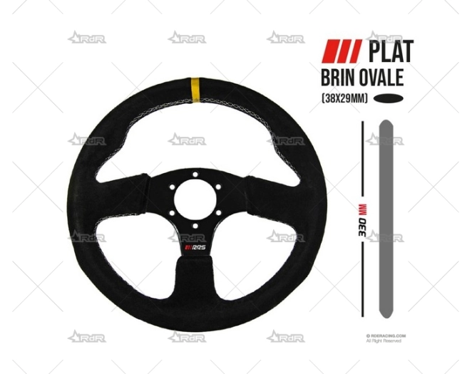 VOLANTE 330mm PLANO APEX NEGRO/ANTE RRS