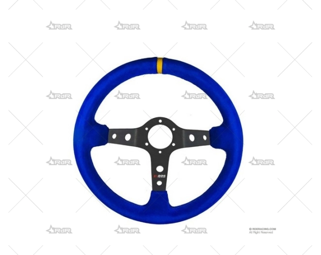 VOLANTE RRS CORSA T90 350mm AZUL/ANTE RRS