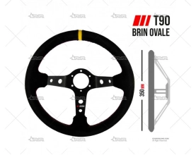 VOLANTE 350mm 90mm RALLYE NEGRO/ANTE RRS