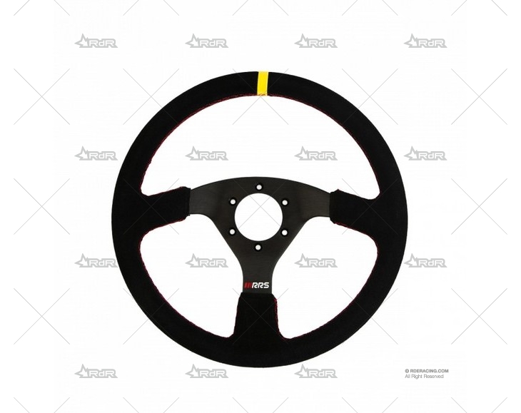 VOLANTE 330mm PLANO 32x28mm NEGRO/ANTE RRS