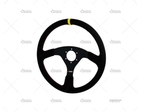 VOLANTE RRS VELOCE PLANO PIEL GIRADA NEG RRS