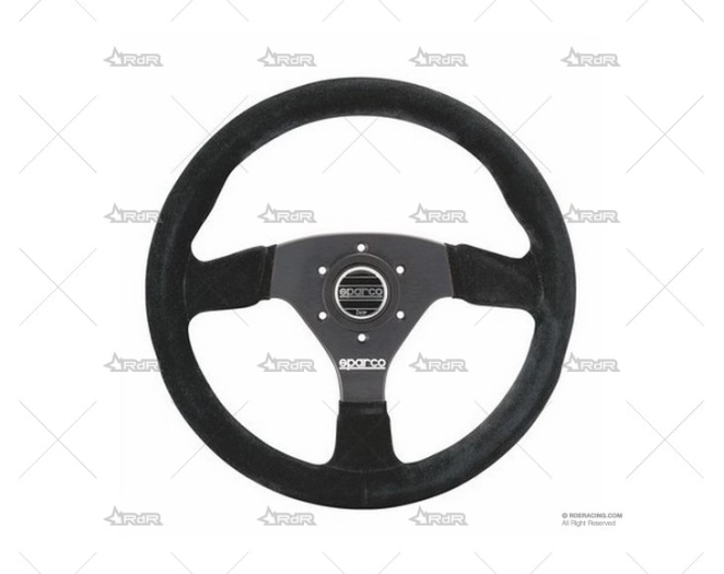 VOLANTE SPARCO R383 PIEL GIRADA NEGRO SPARCO