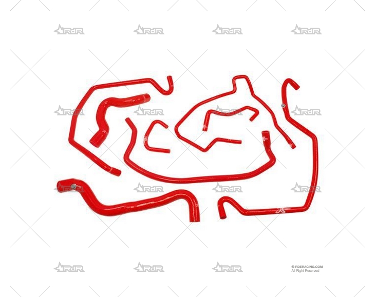 KIT MANGUITOS SILIC. R-5 GT-T PH.1 ROJO XTREM