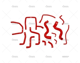 KIT MANGUITOS SILIC. R21 TURBO 2.0 ROJO XTREM