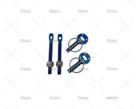 CIERRE CAPO DAKAR ALUM. ANOD. AZUL   X2 GRAYSTON