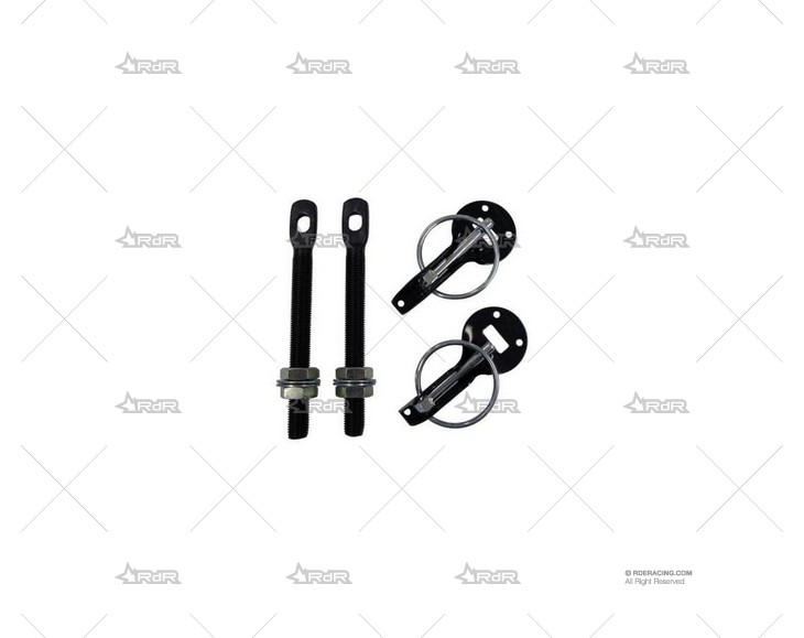 CIERRE CAPO DAKAR ALUM. ANOD. NEGRO  X2 GRAYSTON