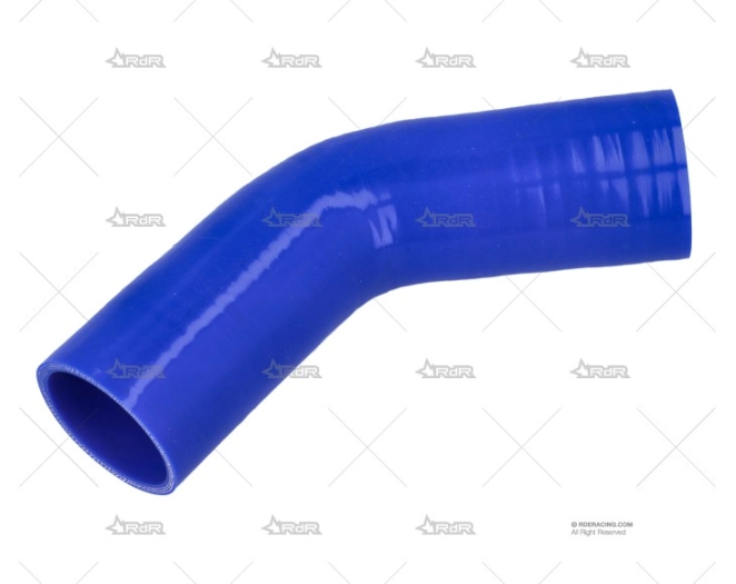 CODO SILICONA 45º 50mm AZUL XTREM