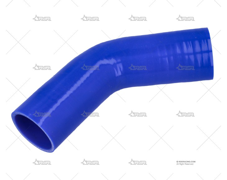 CODO SILICONA 45º 50mm AZUL XTREM