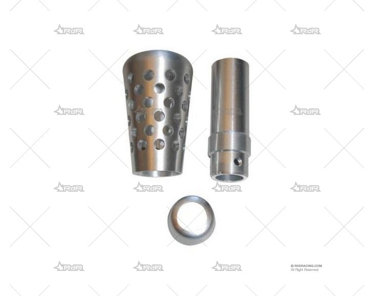 POMO ALUMINIO F2000 PLATA 90MM BRAND R