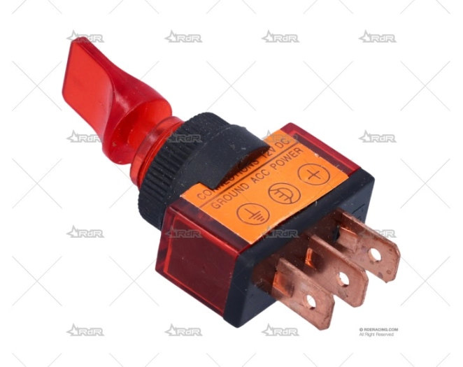 INTERRUPTOR LUMINOSO ROJO GRAYSTON