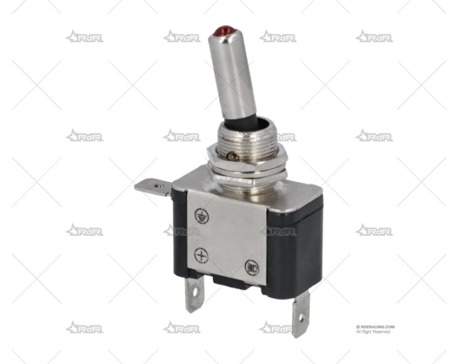 INTERRUPTOR PALANCA ON/OFF LED ROJO 25A GRAYSTON