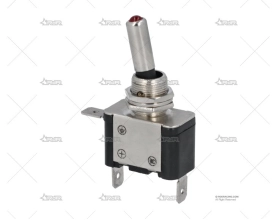 INTERRUPTOR PALANCA ON/OFF LED ROJO 25A GRAYSTON