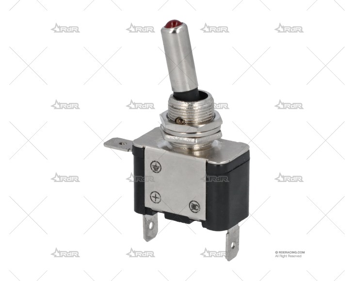 INTERRUPTOR PALANCA ON/OFF LED ROJO 25A GRAYSTON