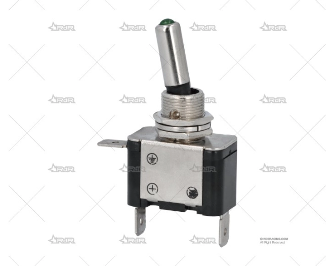 INTERRUPTOR PALANCA ON/OFF LED VERDE 25A GRAYSTON