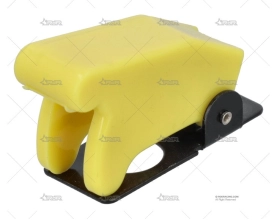 TAPA INTERRUPTOR TIPO AVIACION AMARILLA RRS