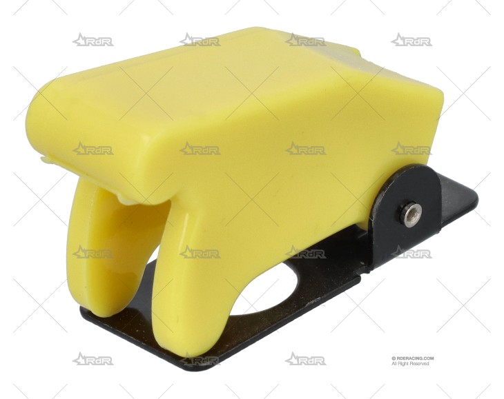 TAPA INTERRUPTOR TIPO AVIACION AMARILLA RRS